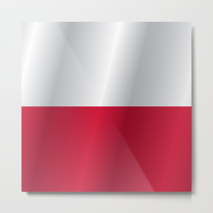 Flag of Poland Metal Print