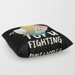 Tofu Fighting Meatless Vegan Floor Pillow