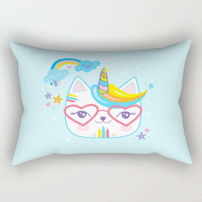 caticorn plush pillow