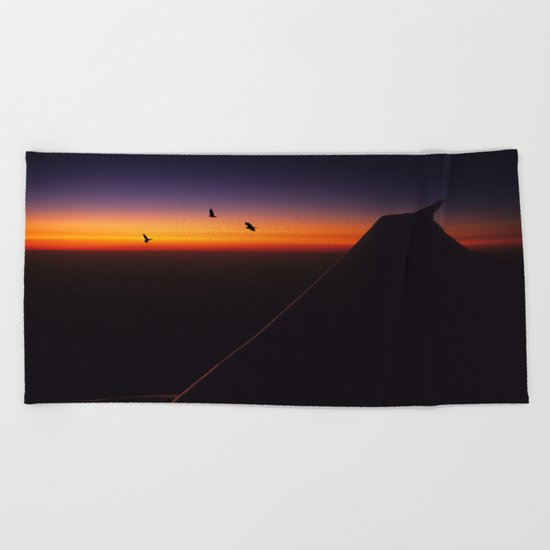 Boeing Sunset Beach Towel