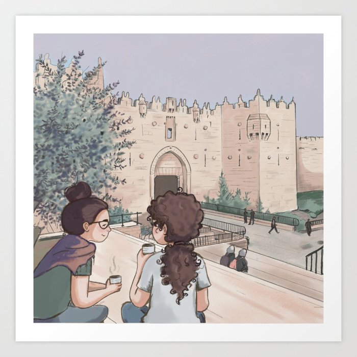 Damascus gate tea Art Print