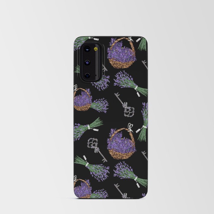 Lavender floral pattern Android Card Case