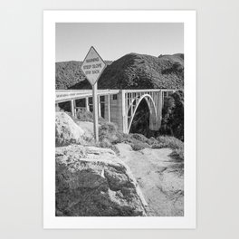 Big Sur California | Black and White | Film Photography Art Print