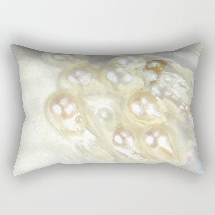 Shimmery Pearly Abalone Shell Rectangular Pillow