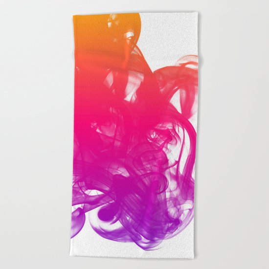 Ink & smoke Beach Towel