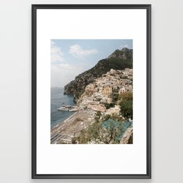 Positano From Above Framed Art Print