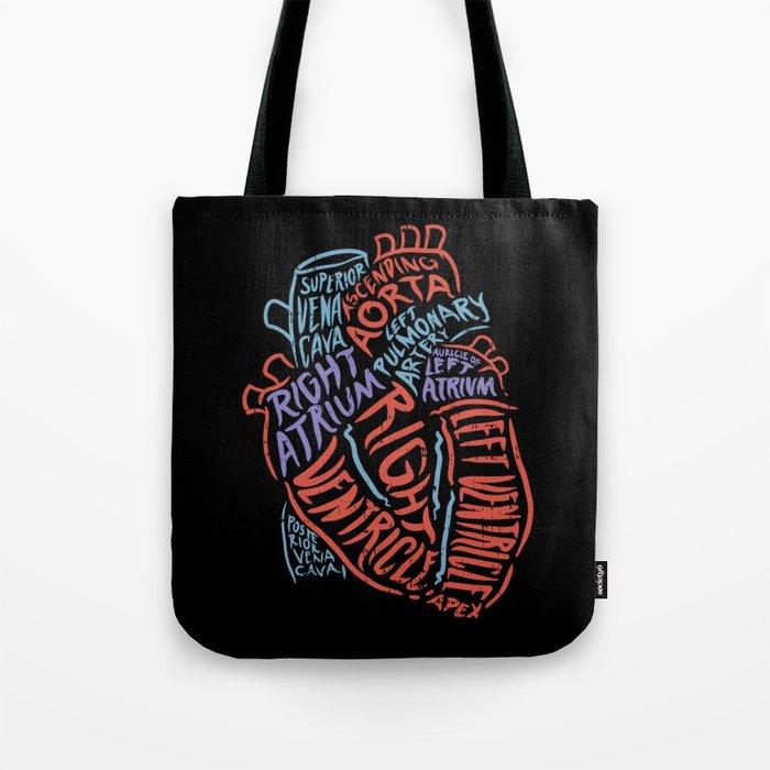 Anatomy Of Heart Organ Doctor Gift Cardiac Nurse Tote Bag