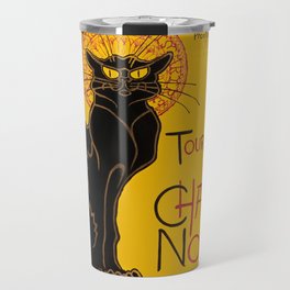 Theophile Steinlen - Le Chat Noir Vintage Poster Travel Mug