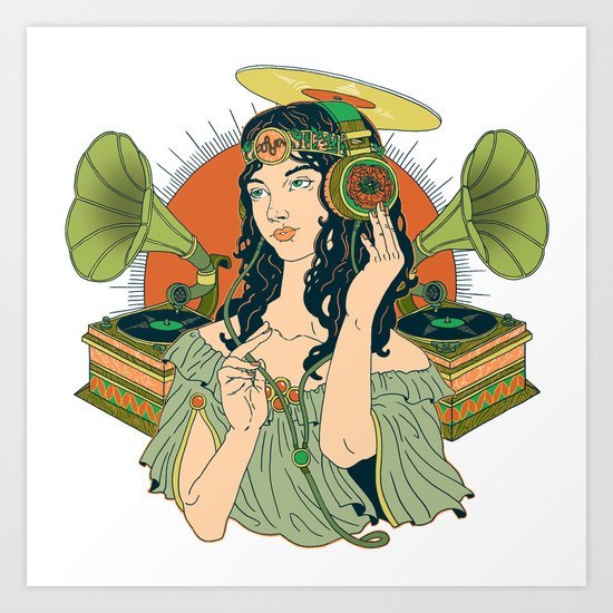 Analog Girl: ANALOG zine entry Art Print