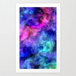 Abstract Art Print | Nice, Happy, Mist, Colorful, Shades, Dust, Gift, Soft, Smoke, Abstract 