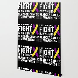 Bladder Cancer Ribbon Awareness Chemo Survivor Wallpaper