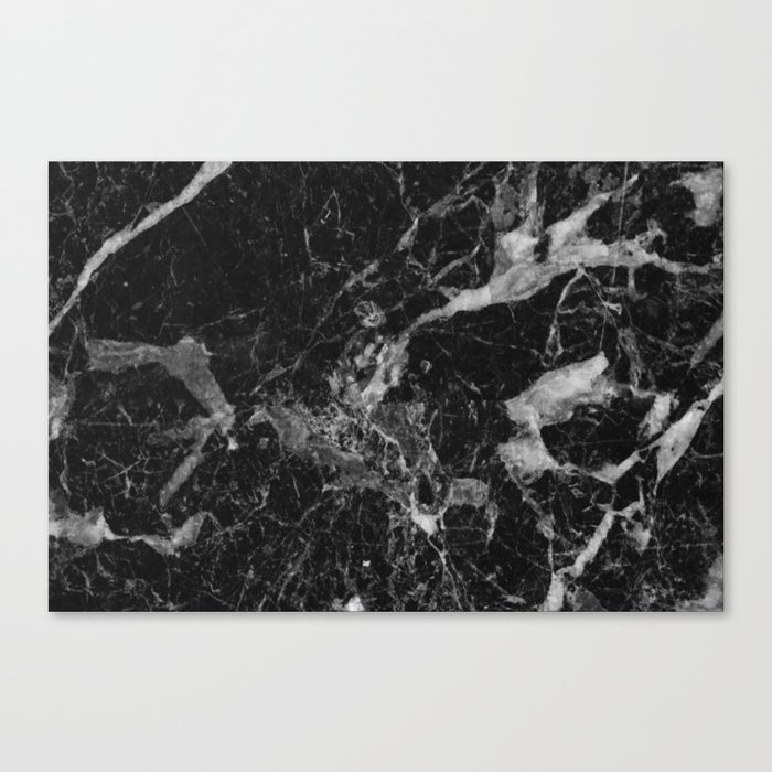 Black and gray marble pattern canvas print Black and gray marble pattern canvas print