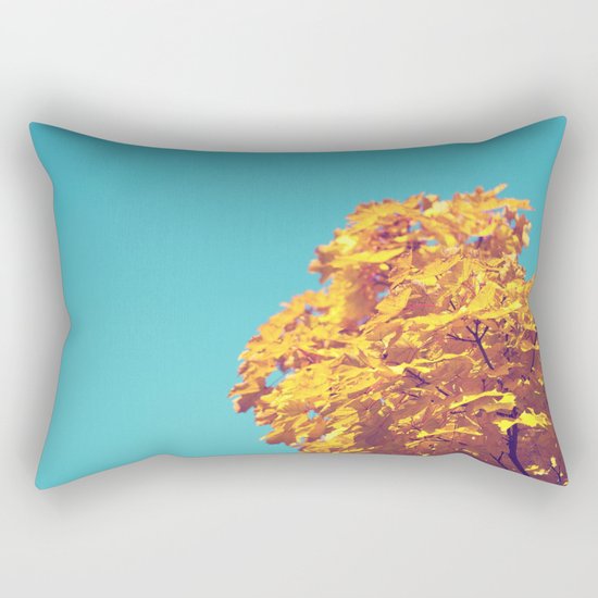 Golden Tree Rectangular Pillow