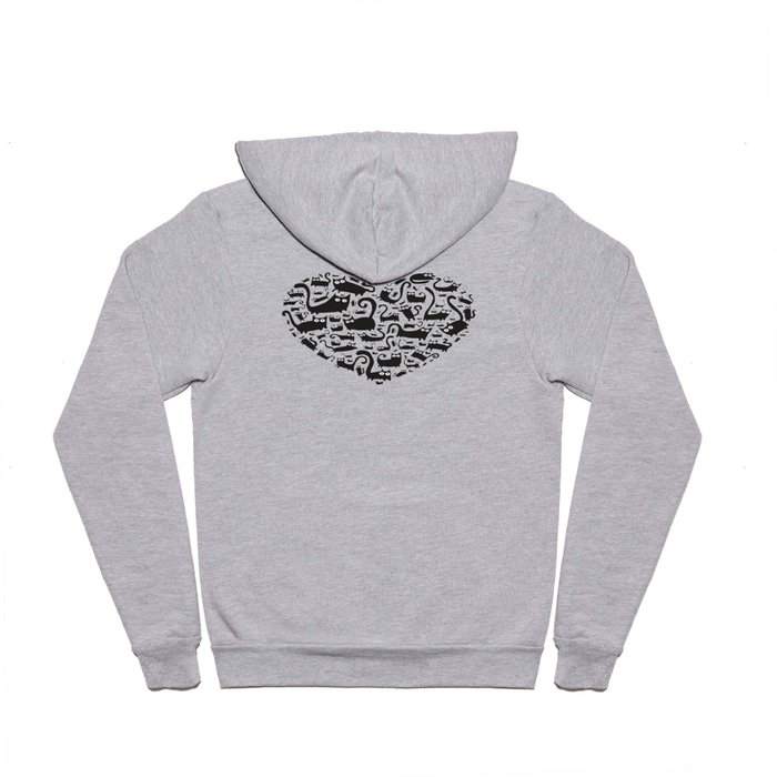 Cute heart made from cats Hoody