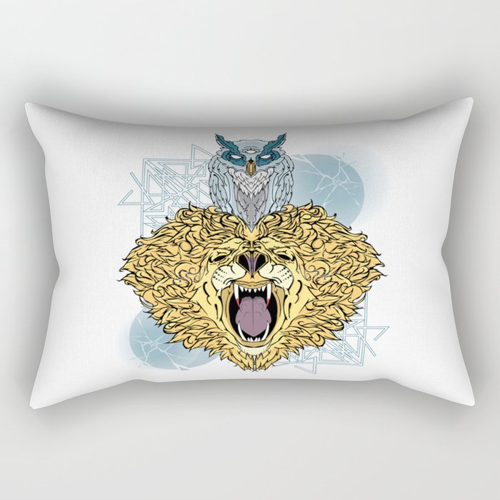 Subtle Roar Rectangular Pillow