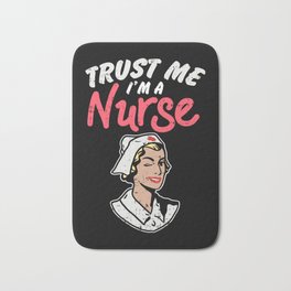 Trust Me I'm A Nurse Bath Mat | Rescue, Nurse, Aid, Caretaker, Medical, Assistance, First Aid, Support, Healthcare, Doctor 