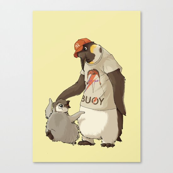 E is for Emperor Penguin Canvas Print