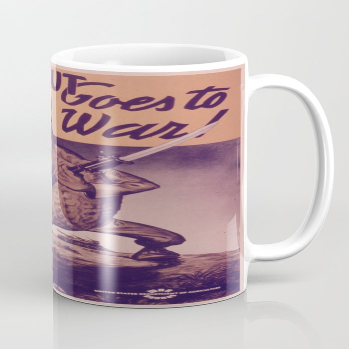 Vintage poster - Mr. Peanut Goes to War Coffee Mug