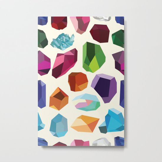 Gemstones Metal Print