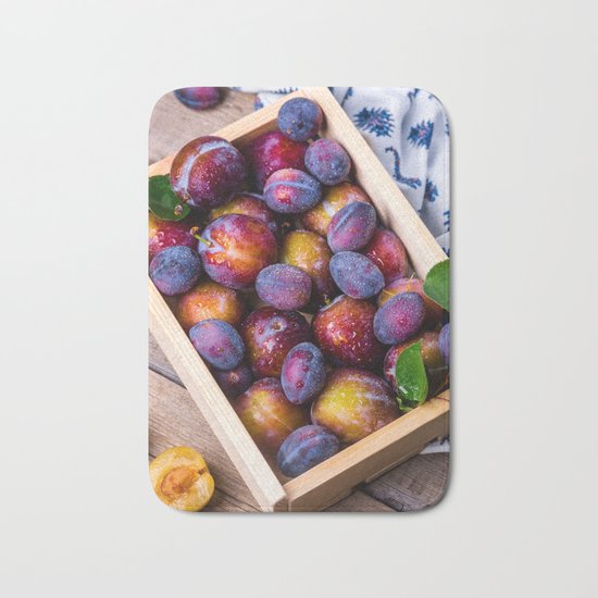 plums Bath Mat