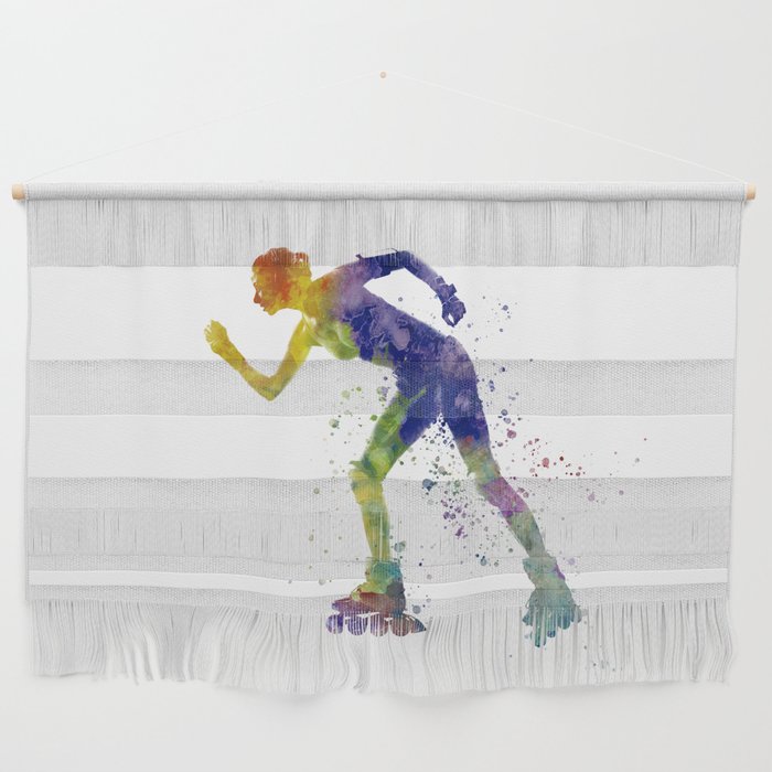 Watercolor Inline Skater Wall Hanging
