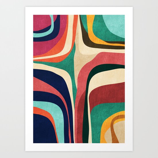 Impossible contour map Art Print