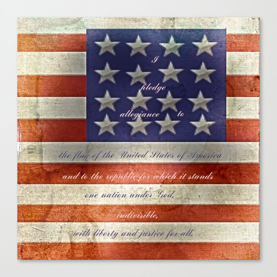 Pledge Canvas Print