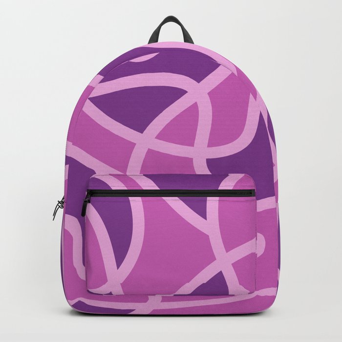 Messy Scribble Texture Background - Cadmium Violet and Super Pink Backpack