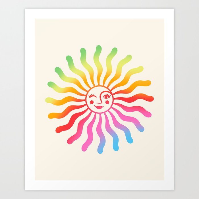 Pride Sun Art Print