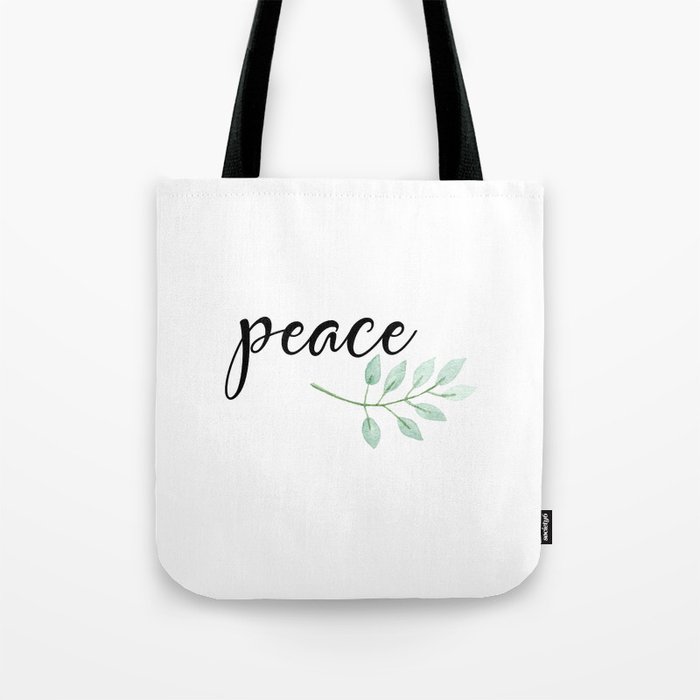 Peace yoga Tote Bag