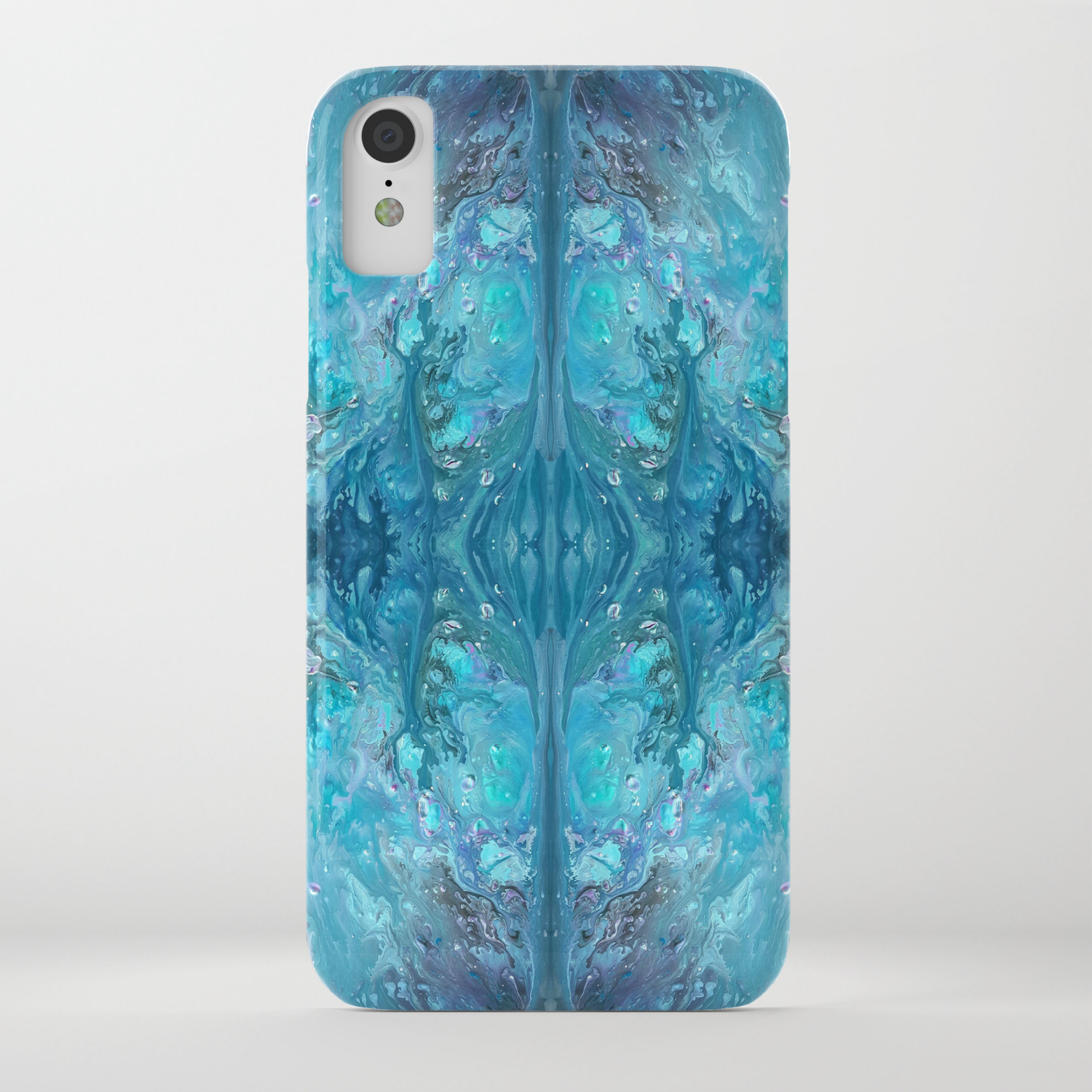 Blue Abstract Background Iphone Case By Daisynewmanart Society6