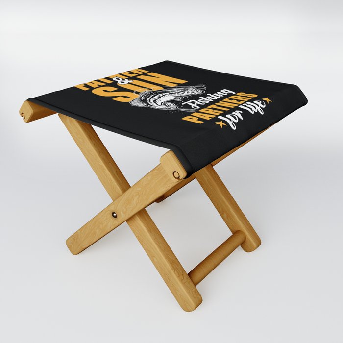 Angler Father And Son Fishing Partners For Life Folding Stool