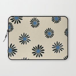 Black tropical flowers Laptop Sleeve | Black Flowers, Tropics, Flowers, Curated, Summer, Mid Century Modern, Graphicdesign, Exotic, Black, Pattern 