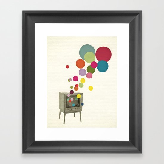 Colour Television Framed Art Print