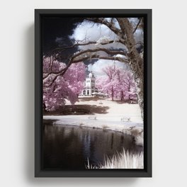 Pink Pavillion Framed Canvas