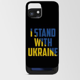 I Stand With Ukraine iPhone Card Case