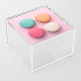 Pink French Macaroons Acrylic Box