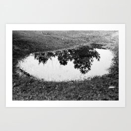 Reflection Art Print | Landscape, Black and White, Curated, Photo, Nature 