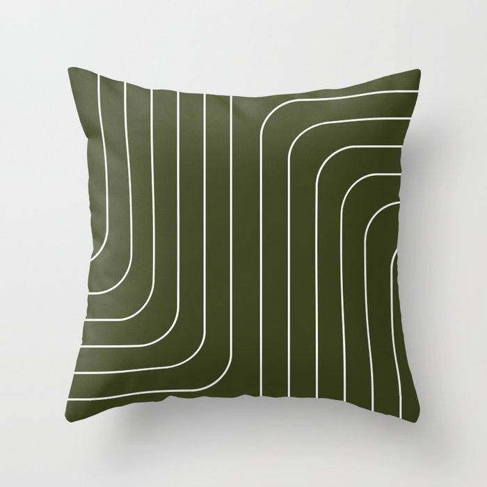 Olive green shop couch pillows
