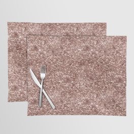 Luxury Rose Gold Glitter Pattern Placemat