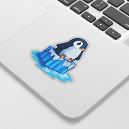 Penguin on Ice Sticker