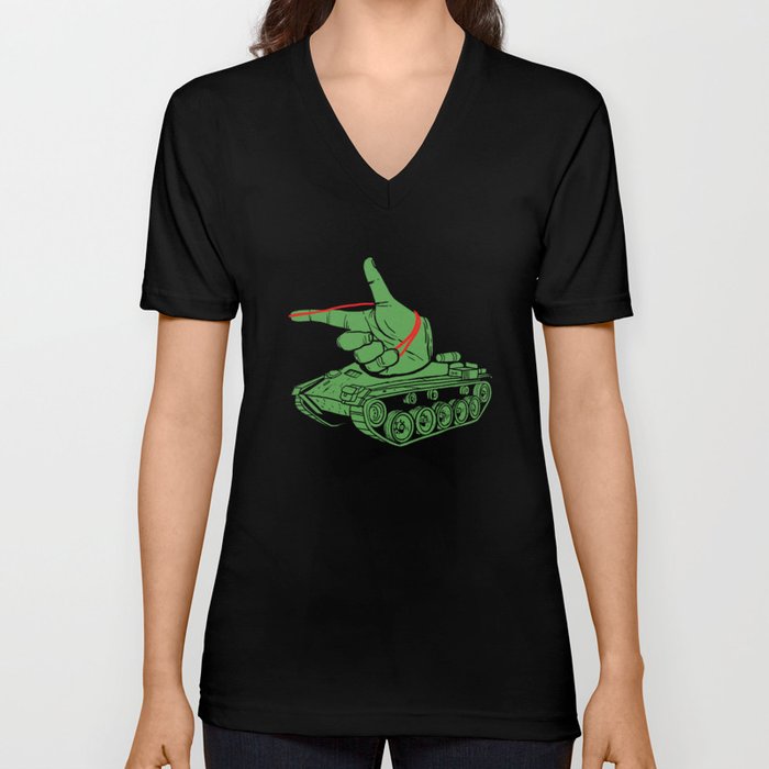 Rubber Artillery V Neck T Shirt