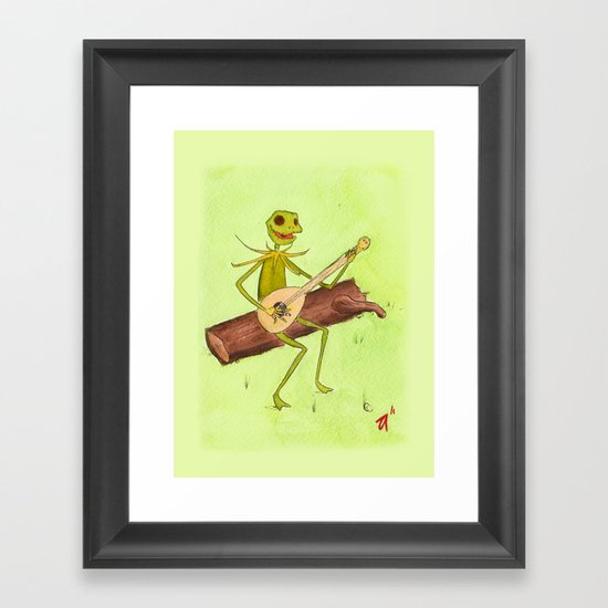 It Ain't Easy Being Green Framed Art Print
