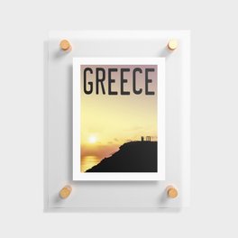 Greece, Cape Sounion Floating Acrylic Print