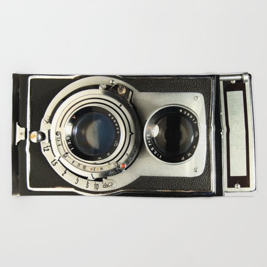 Vintage Camera Beach Towel