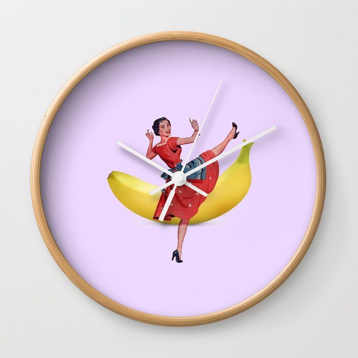 banana split Wall Clock