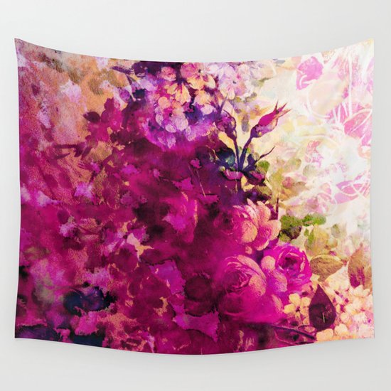 climbing roses Wall Tapestry
