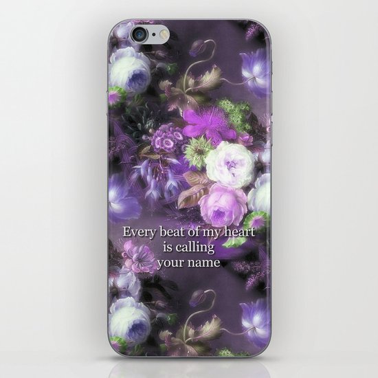 Every Beat of My heart is Calling Your Name iPhone & iPod Skin
