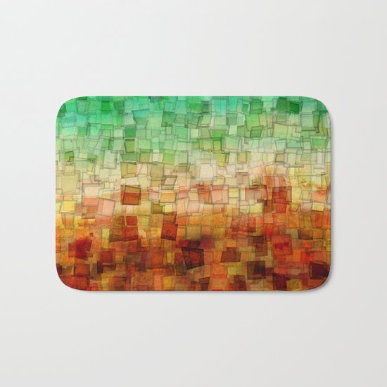 Golden Tide Mosaic Bath Mat