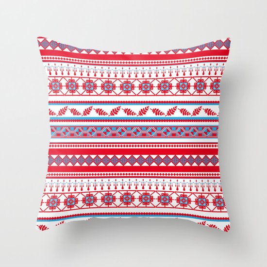 Eastern Lines Throw Pillow